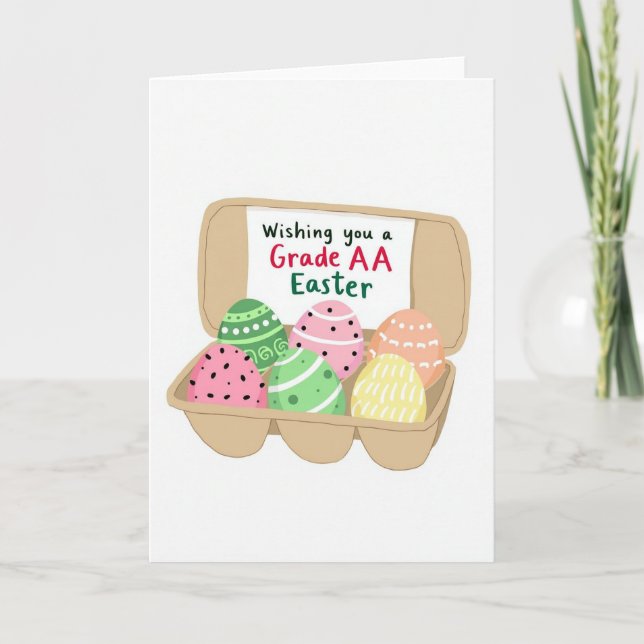 Grade Aa Easter Wishing Card (Front)
