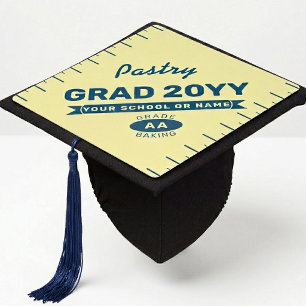 Grade AA Pastry Chef Butter Graduation Cap Topper