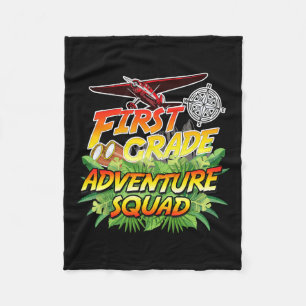 Grade Adventure Squad - Safari Theme Teacher Team Fleece Blanket