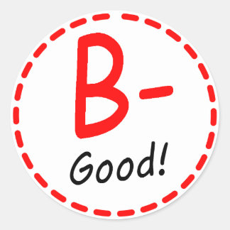 Good Grades Stickers | Zazzle