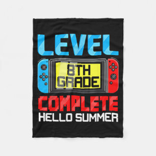 Grade Level Complete Gamer Cl Of 2023 Graduation G Fleece Blanket