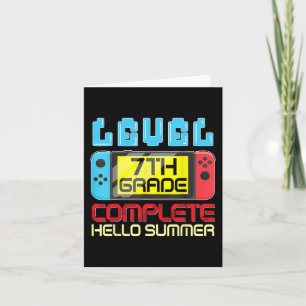 Grade Level Complete Last Day Of School Graduation Card
