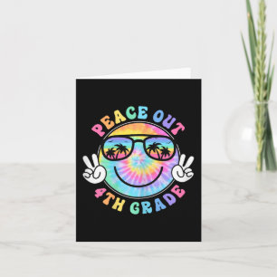 Grade Peace Out School 2024 Last Day Of School Sum Card