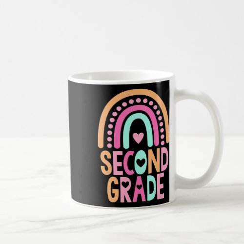 Grade Rainbow Girls Boys Teacher Cute 2nd Grade Sq Coffee Mug