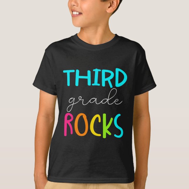 Grade Rocks Team 3rd Grade Teacher  T-Shirt (Front)