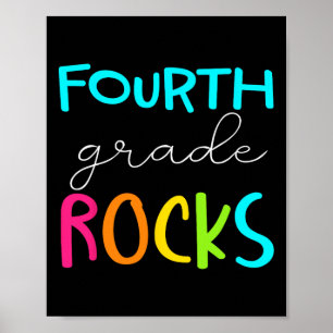 Grade Rocks Team 4th Grade Teacher Poster