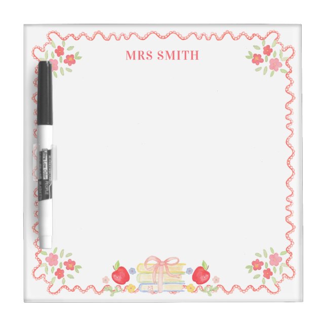 Grade School Teacher Dry Erase Board (Front)