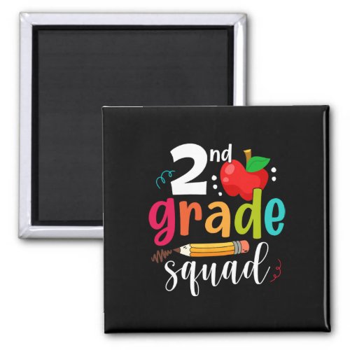 Grade Squad Fun Back To School 2nd Graders Teacher Magnet