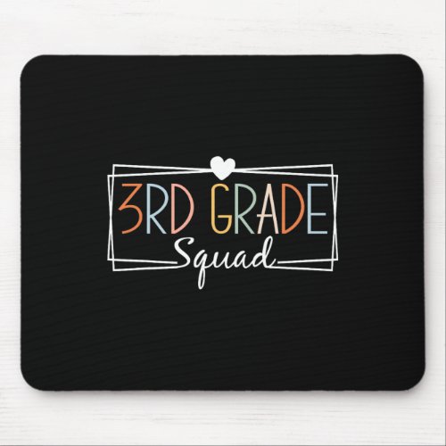 Grade Squad Teachers Kids 3rd Grade Back To School Mouse Pad