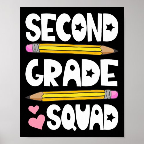 Grade Squad Team Back To School Teacher Student Ki Poster