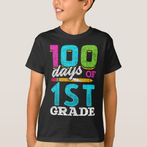 Grade Student 100th Day Gift 100 Days Of School  T_Shirt