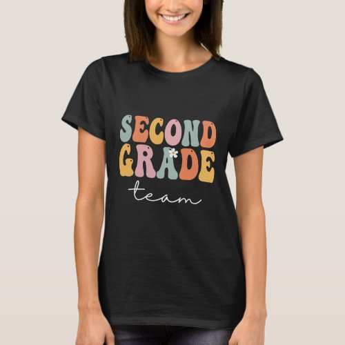 Grade Team Retro Groovy Vintage First Day Of Schoo T_Shirt