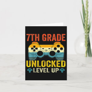 Grade Unlocked Level Up Video Game Back To School  Card