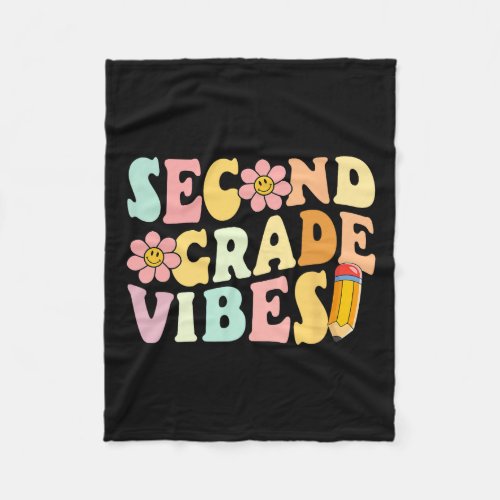 Grade Vibes 2nd Grade 1st Day Of School Teacher Ki Fleece Blanket