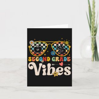 Grade Vibes - 2nd Grade Team Retro 1st Day Of Scho Card