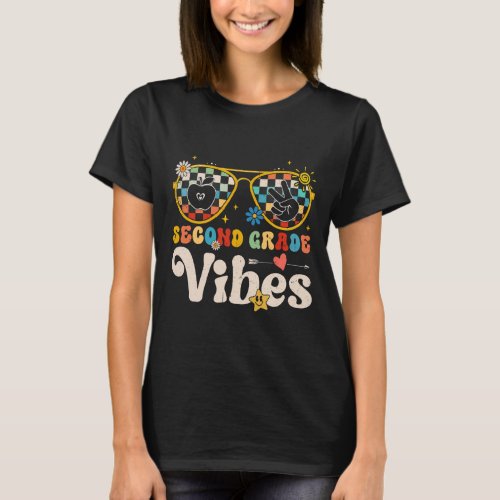 Grade Vibes _ 2nd Grade Team Retro 1st Day Of Scho T_Shirt