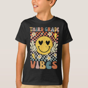 Grade Vibes 3rd Grade Retro Teacher 1st Day Of Sch T-Shirt