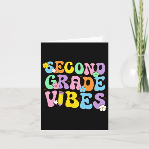 Grade Vibes Back To School Retro 2nd Grade Teacher Card