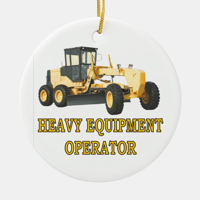 GRADER CERAMIC ORNAMENT (Front)