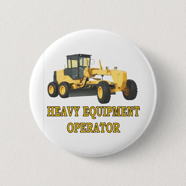 GRADER PINBACK BUTTON (Front)