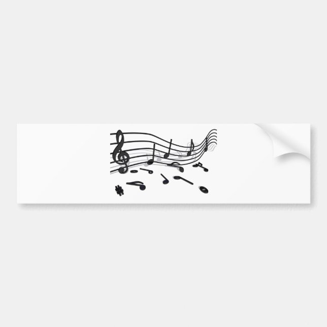 grades, music bumper sticker (Front)