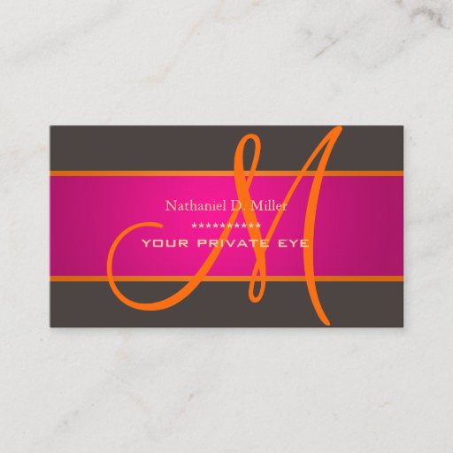 Customizable Customize this monogram business card
