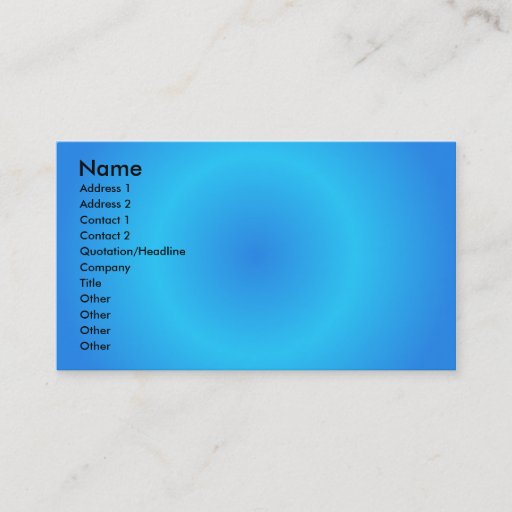 Customizable gradient79629510, Name, Address 1, Address 2, C... Business Card