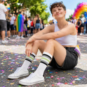Gradient Agender Pride Flag Socks