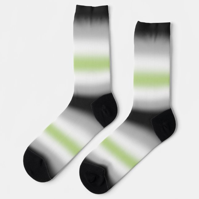 Gradient Agender Pride Flag Socks (Left)