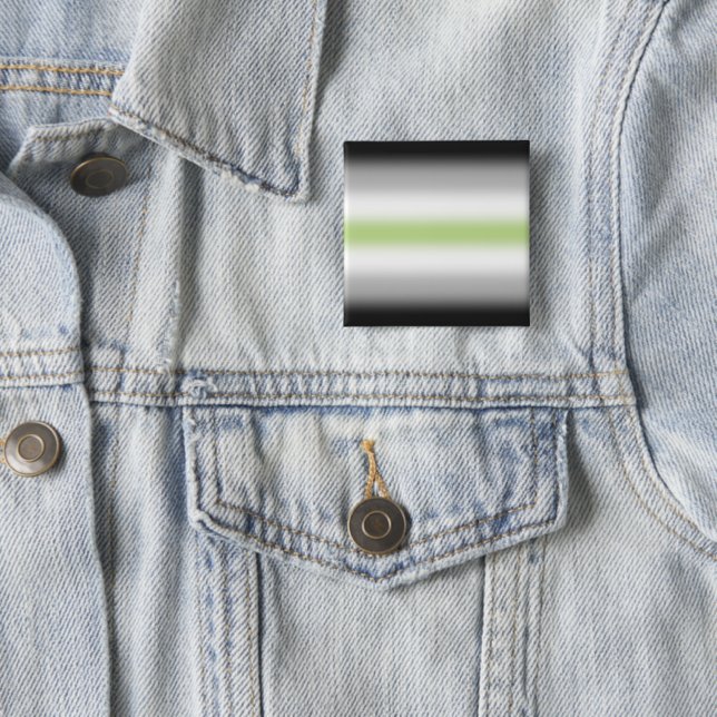 Gradient Agender Pride Flag with Custom Name Button (In Situ)