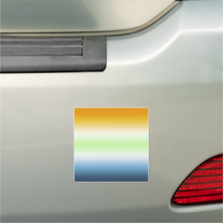 Gradient AroAce Agender Pride Car Magnet