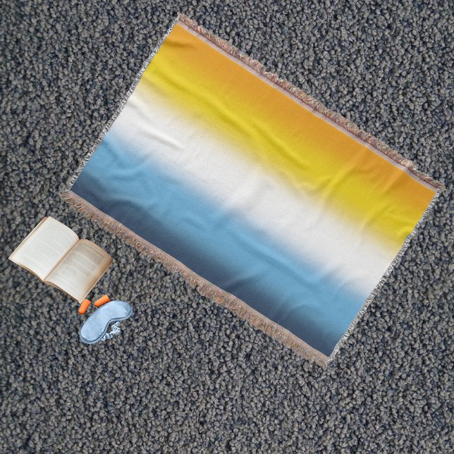 Gradient AroAce Pride Flag – Colorful AroAce Flag Throw Blanket (Creator Uploaded)