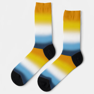 Gradient AroAce Pride Flag Socks