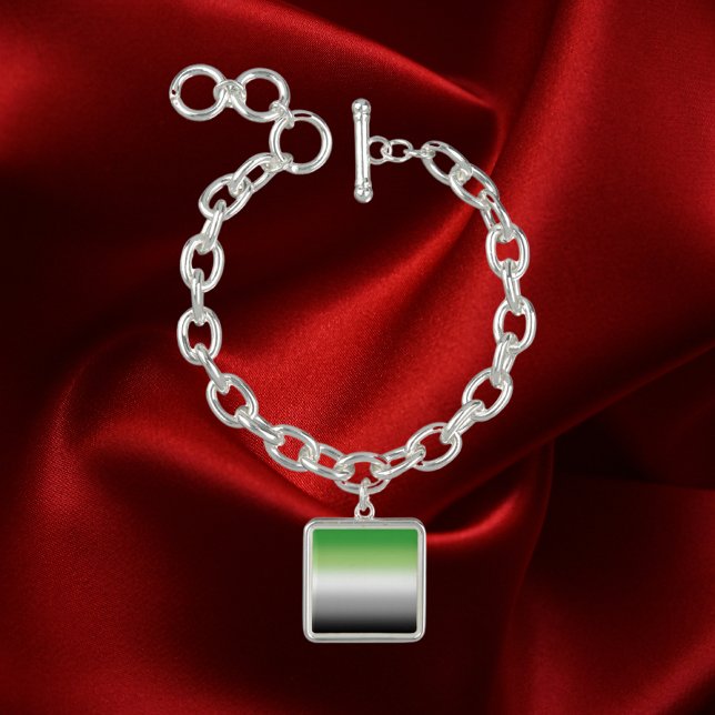 Gradient Aromantic Flag – Colorful Aromantic Pride Bracelet (Creator Uploaded)