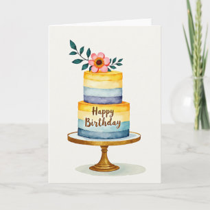 Gradient Art Birthday Card