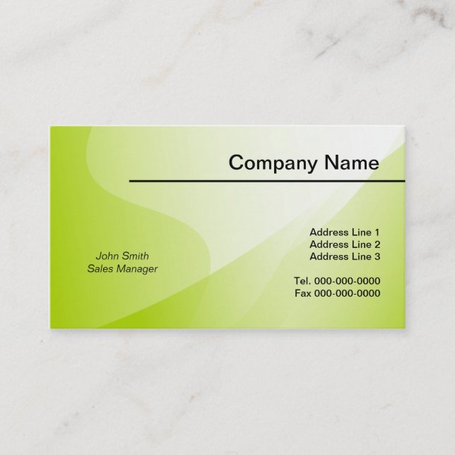 Gradient Background  Templates Business Card (Front)