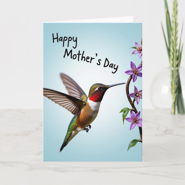 Gradient Bird Celebration Card (Front)