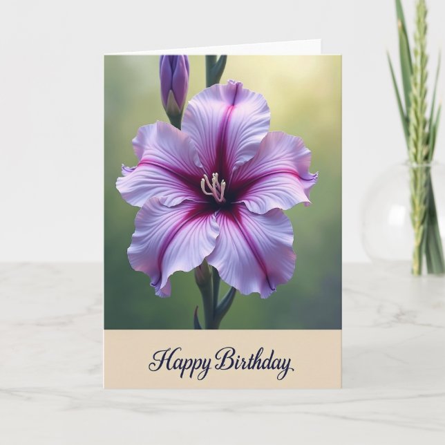 Gradient Birthday Bloom Card (Front)
