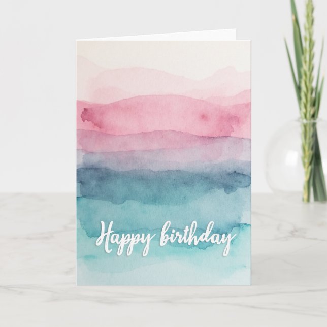 Gradient Birthday Card (Front)
