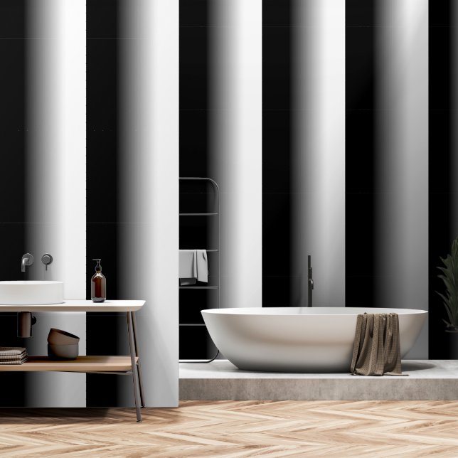 Gradient Black and Gray To White Wallpaper (Bathroom)