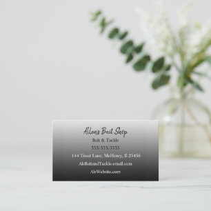 Gradient Black Simple Easy   Business Card