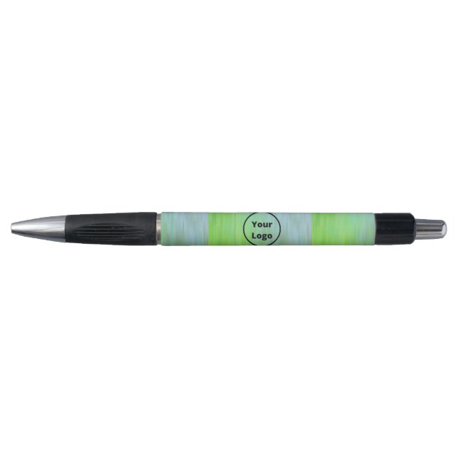 Gradient blue and green textured pen (Front)
