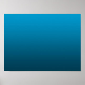 Gradient Blue - deep to light | Mood Background | Poster