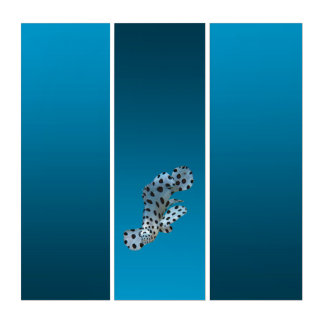 Gradient Blue - deep to light | Mood Background | Triptych