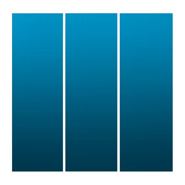 Gradient Blue - deep to light | Mood Background | Triptych (Front)