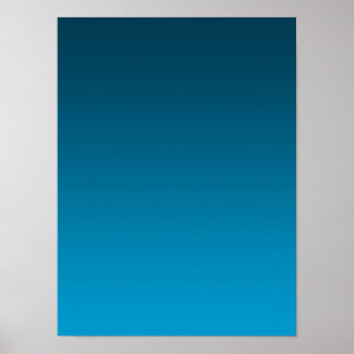 Gradient Blue - light to deep | Mood Background | Poster