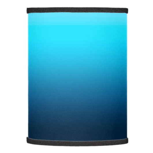 Gradient blue ombre lamp shade (Left)