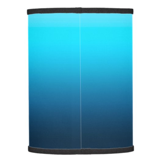 Gradient blue ombre lamp shade (Back)