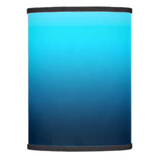 Gradient blue ombre lamp shade