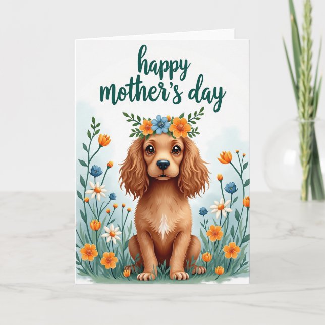 Gradient Blue Petals Card (Front)